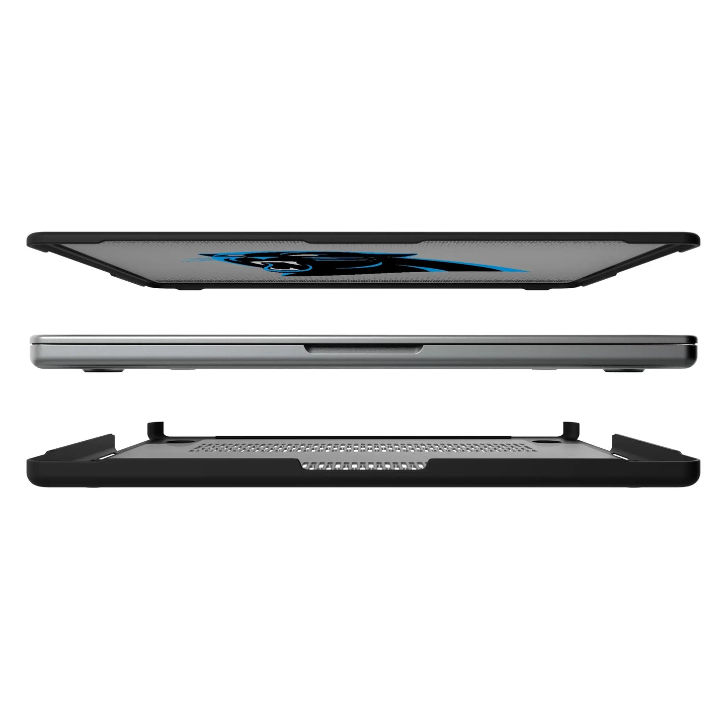 Carolina Panthers Linen Laptop Case for Apple MacBook