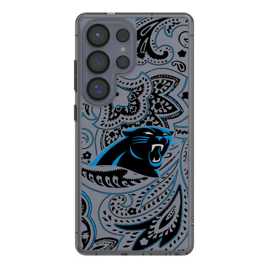 Carolina Panthers Paisley Clear Phone Case for Samsung Galaxy