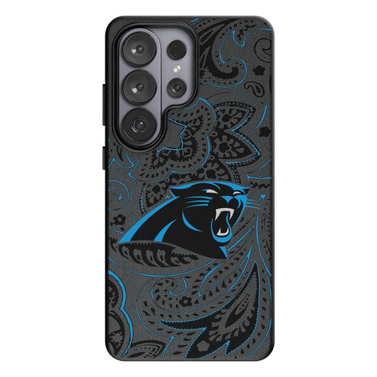 Carolina Panthers Paisley MagSafe Compatible Phone Case for Samsung Galaxy