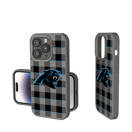 Carolina Panthers Plaid Soft Touch Phone Case for Apple iPhone