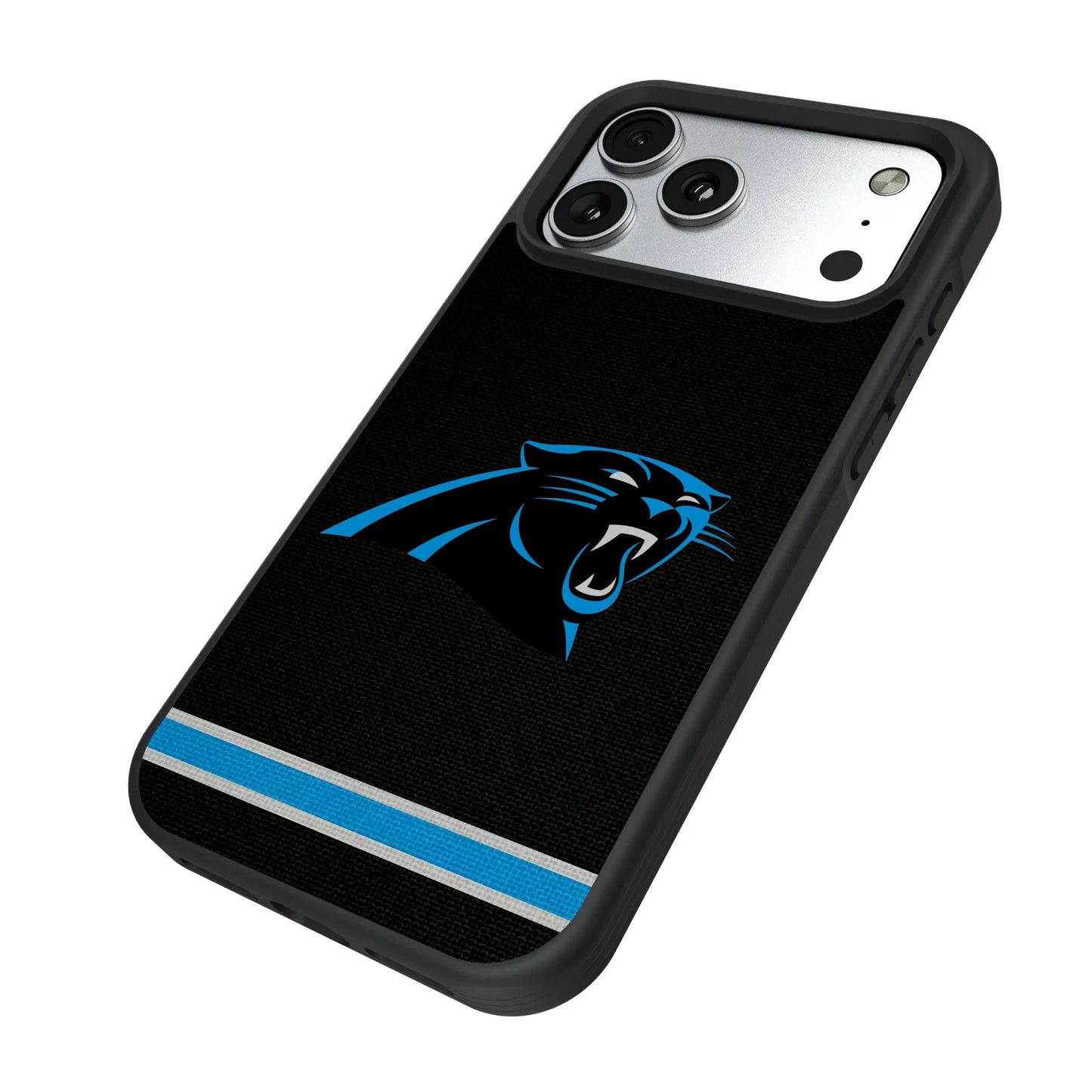 Carolina Panthers Stripe Bump Phone Case for Apple iPhone