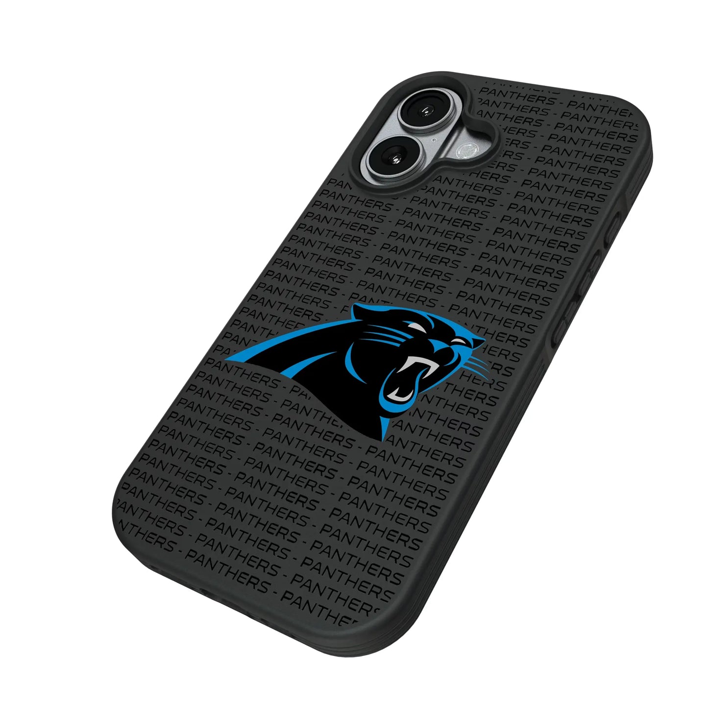 Carolina Panthers Text Backdrop Bump Phone Case for Apple iPhone