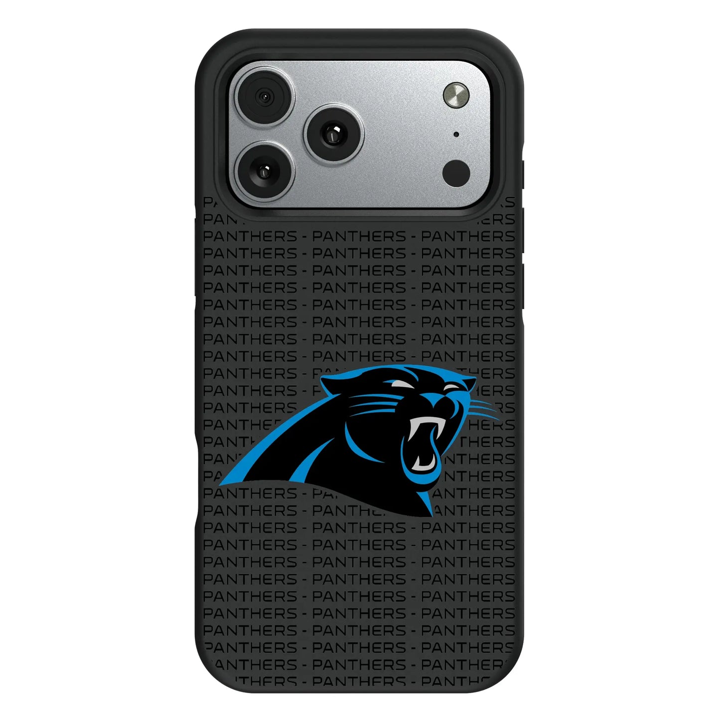 Carolina Panthers Text Backdrop Bump Phone Case for Apple iPhone