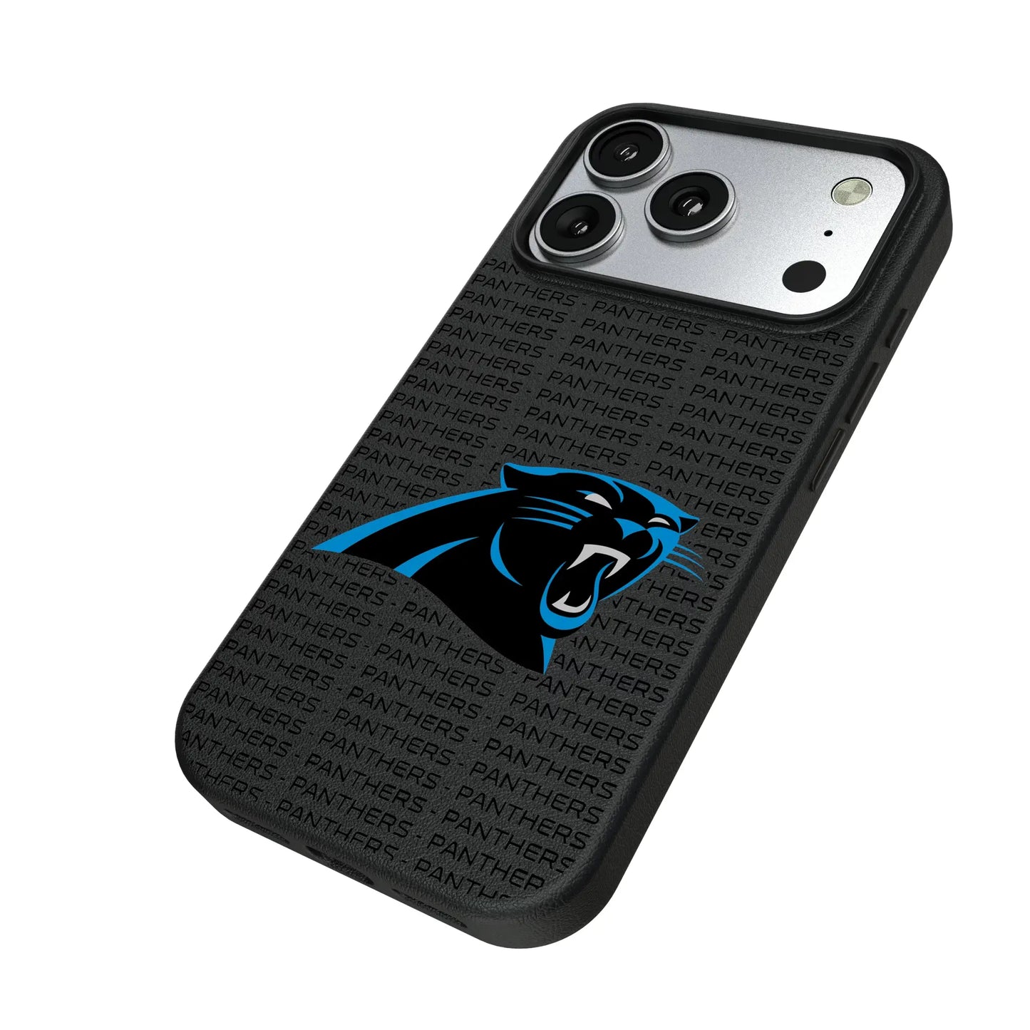 Carolina Panthers Text Backdrop MagSafe Compatible Phone Case for Apple iPhone