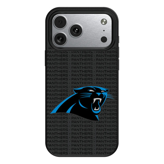 Carolina Panthers Text Backdrop MagSafe Compatible Phone Case for Apple iPhone
