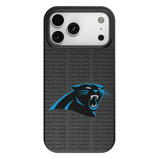 Carolina Panthers Text Backdrop MagSafe Compatible Phone Case for Apple iPhone