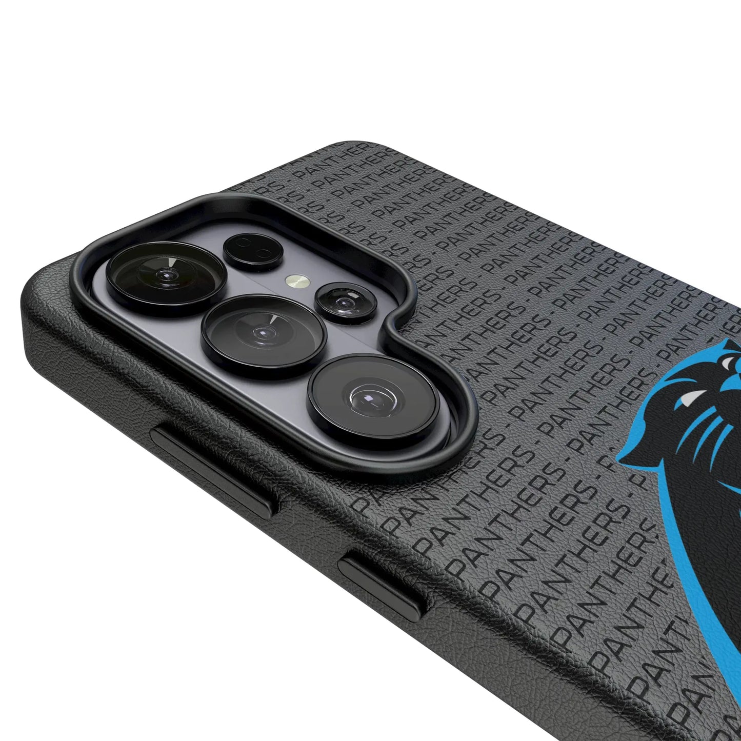 Carolina Panthers Text Backdrop MagSafe Compatible Phone Case for Samsung Galaxy