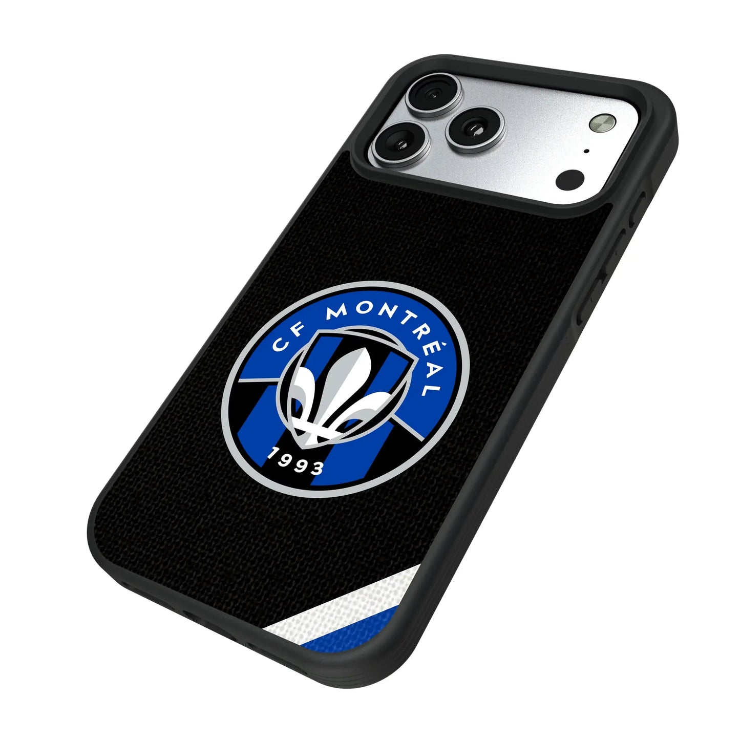 CF Montreal Diagonal Stripe Bump Phone Case for Apple iPhone