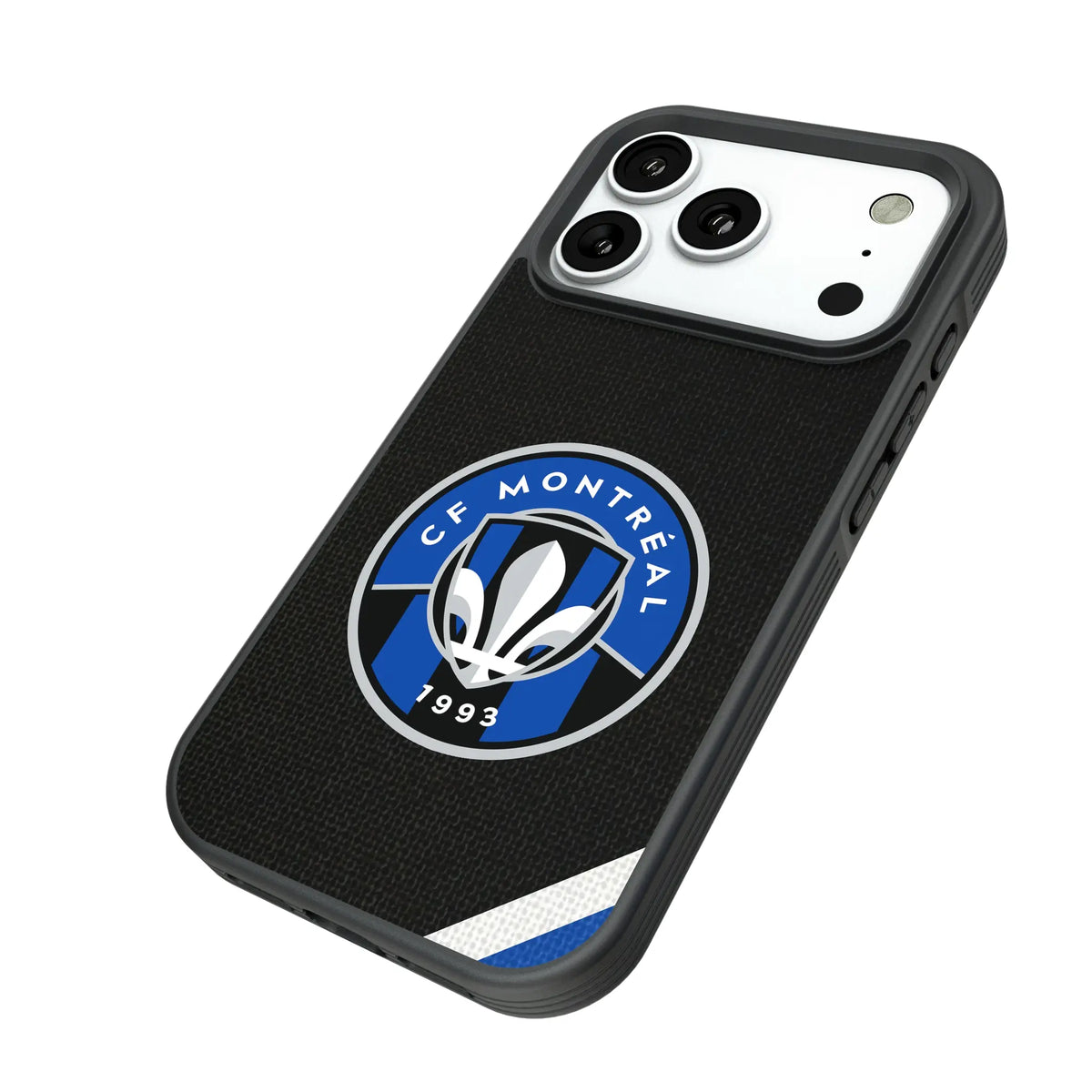 CF Montreal Diagonal Stripe Bump Phone Case for Apple iPhone