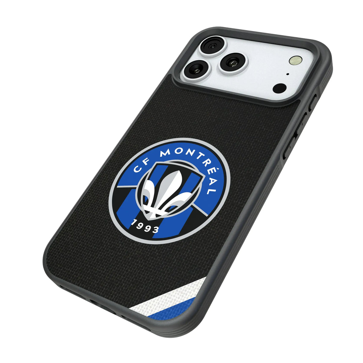 CF Montreal Diagonal Stripe Bump Phone Case for Apple iPhone