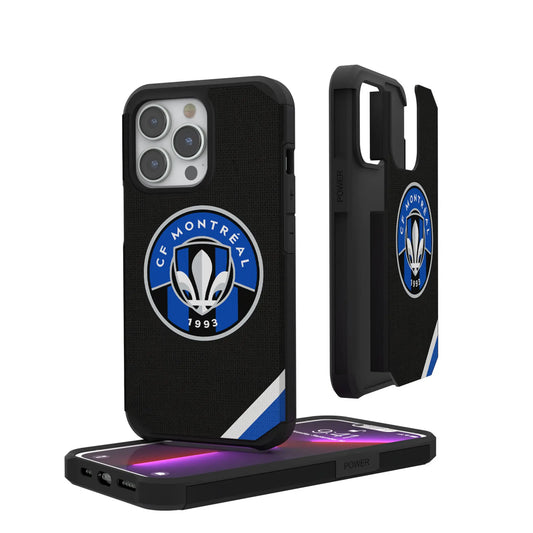 CF Montreal Diagonal Stripe Rugged Phone Case for Apple iPhone