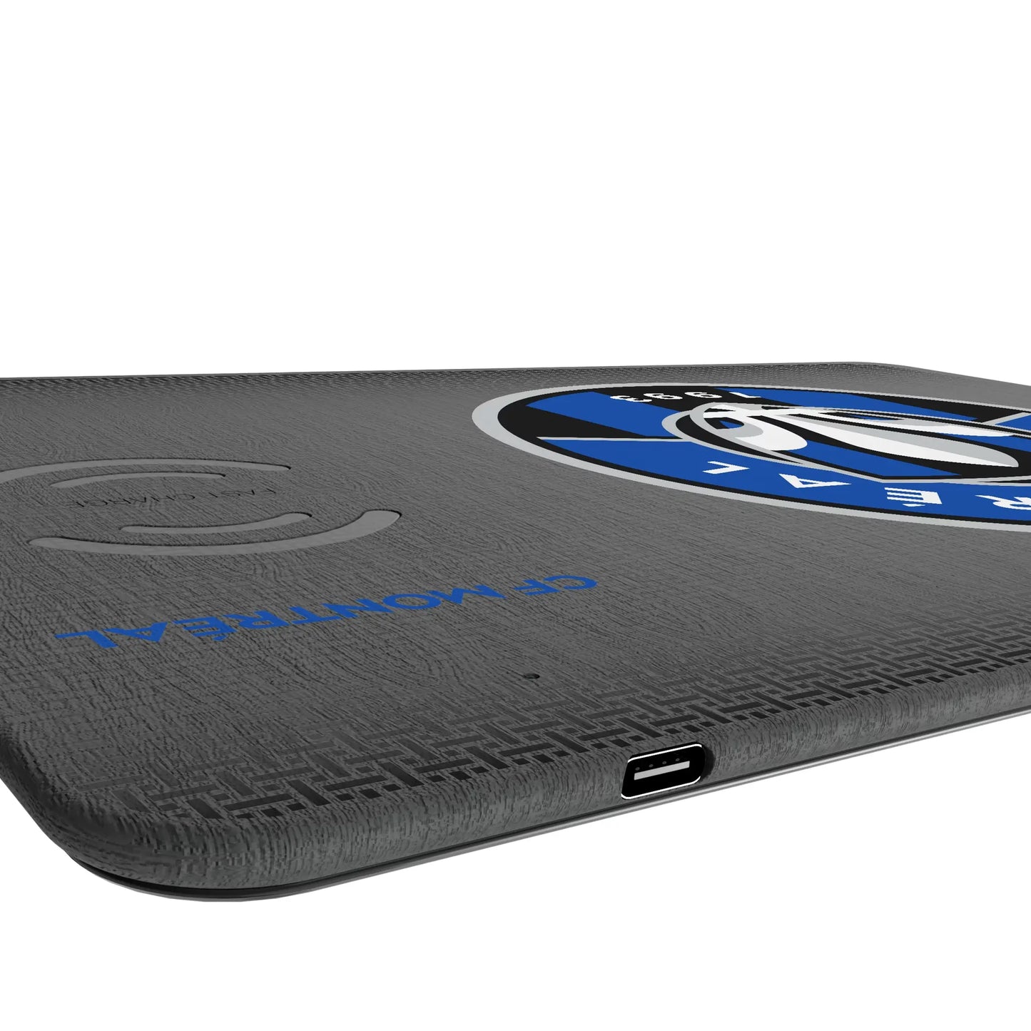 CF Montreal Linen 15-Watt Wireless Charger and Mouse Pad