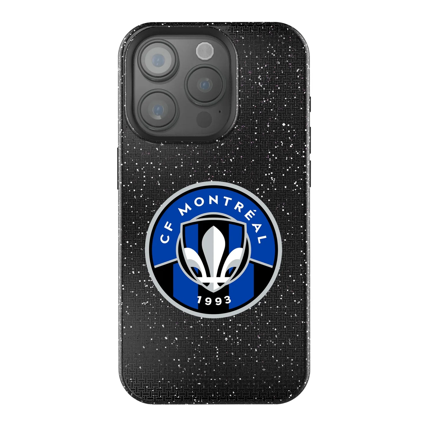 CF Montreal Linen Black Bling Phone Case for Apple iPhone