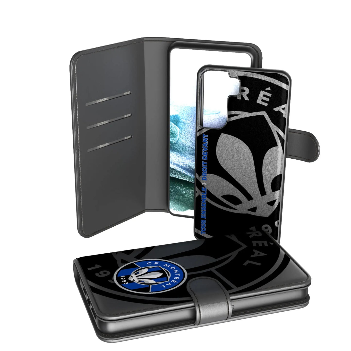 CF Montreal Monocolor Tilt Wallet Phone Case for Apple iPhone