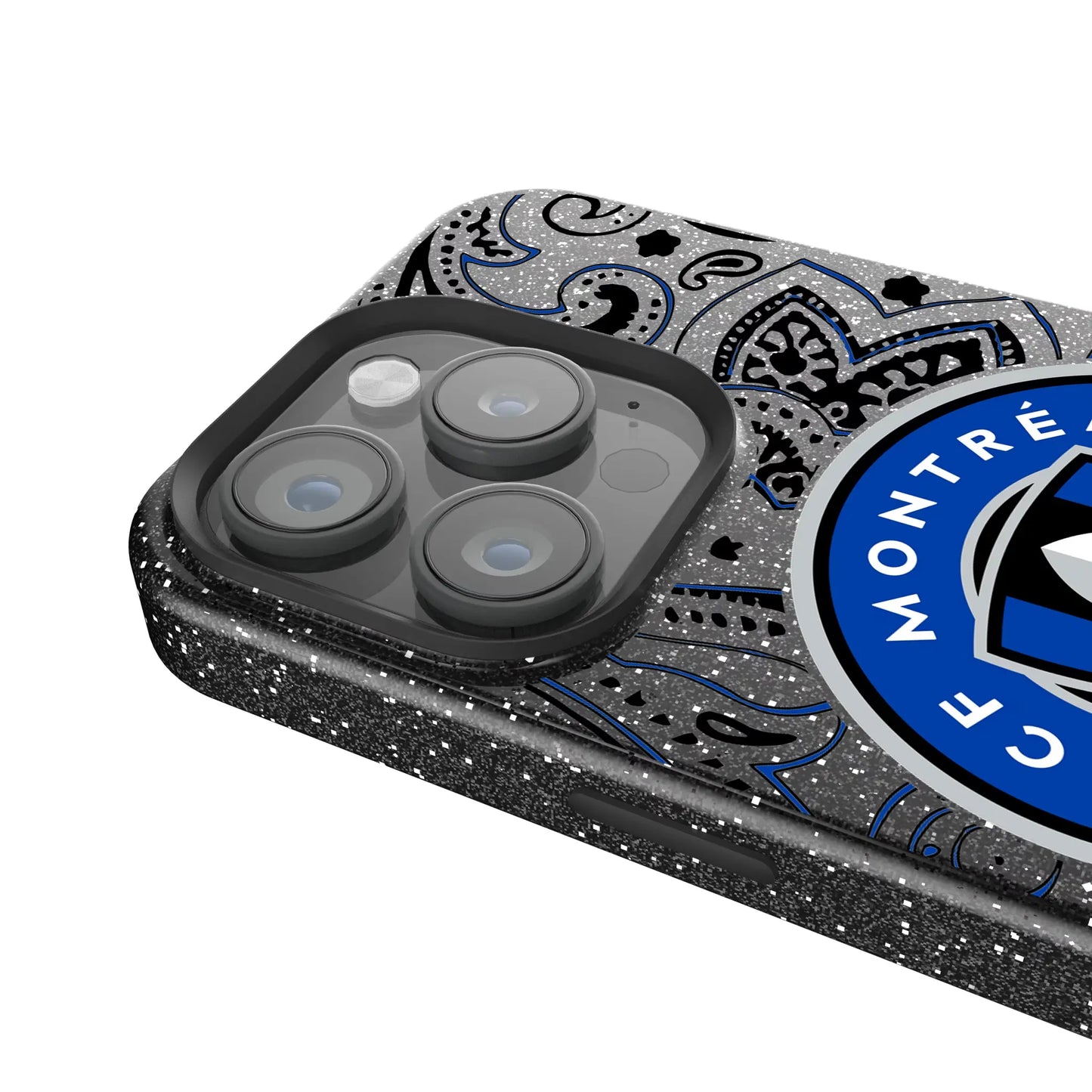 CF Montreal Paisley Black Bling Phone Case for Apple iPhone