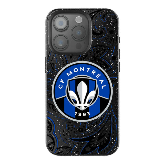 CF Montreal Paisley Black Bling Phone Case for Apple iPhone