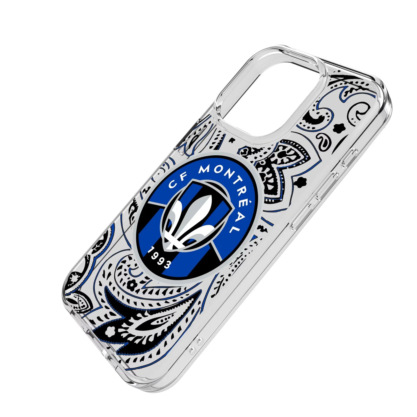 CF Montreal Paisley Clear Phone Case for Apple iPhone