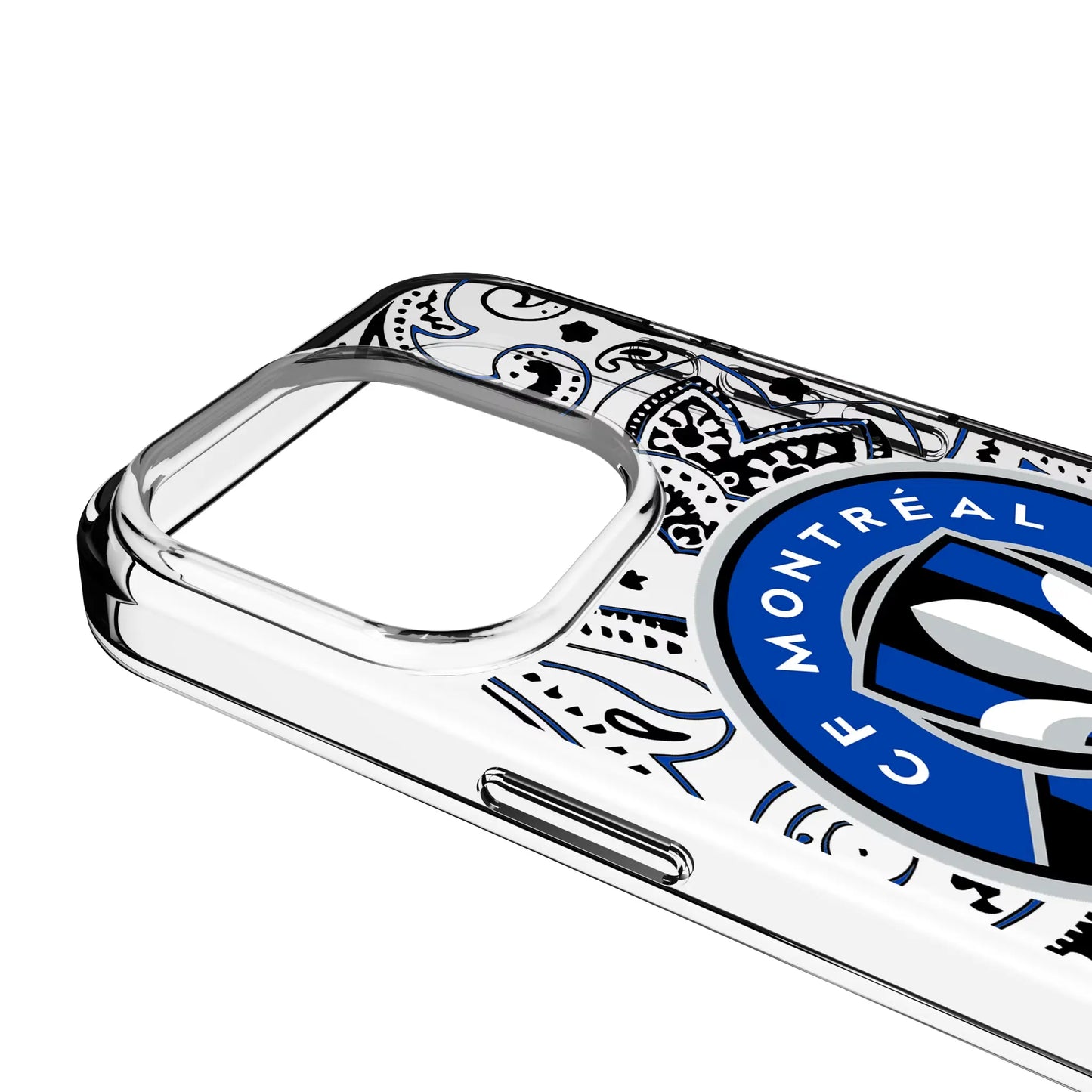CF Montreal Paisley Clear Phone Case for Apple iPhone