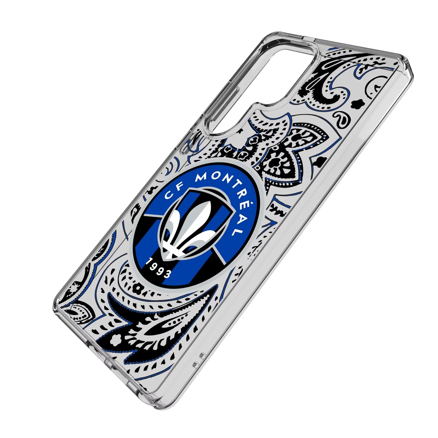 CF Montreal Paisley Clear Phone Case for Samsung Galaxy
