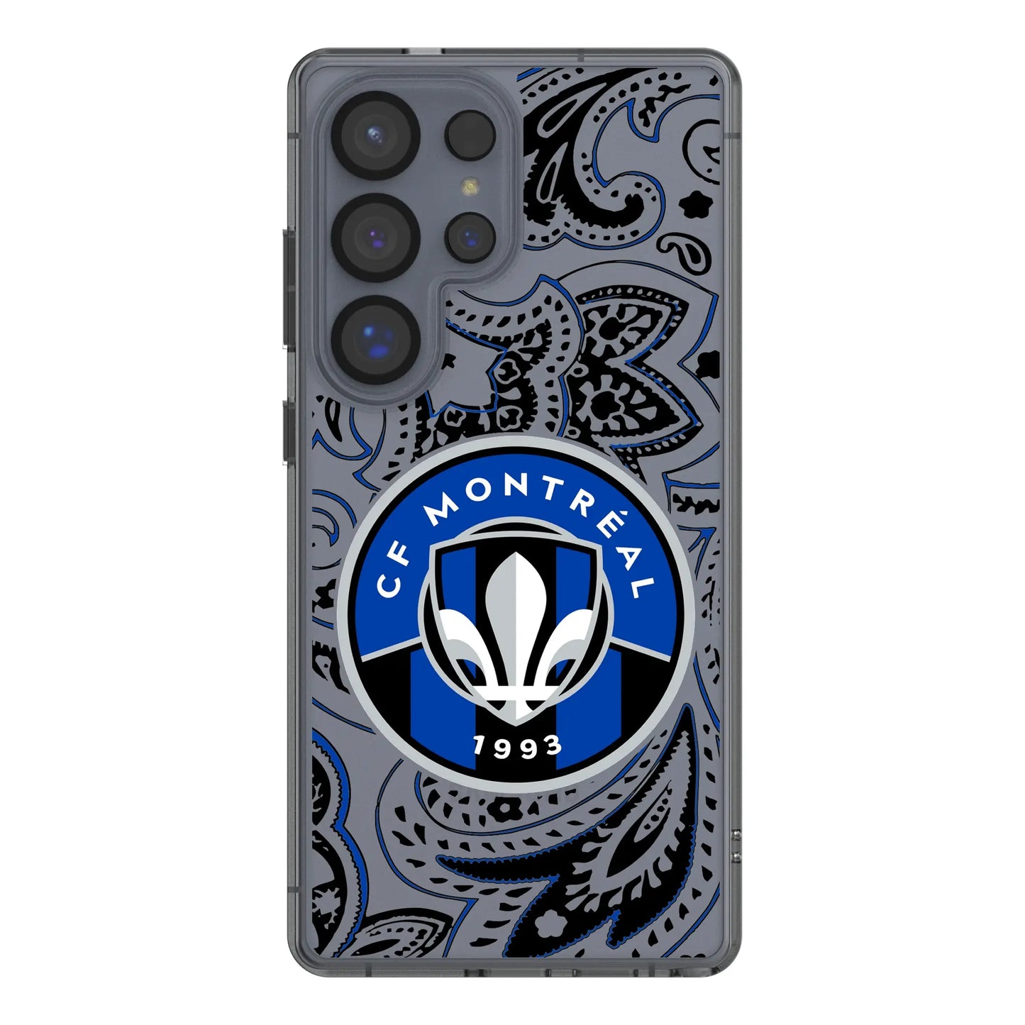 CF Montreal Paisley Clear Phone Case for Samsung Galaxy