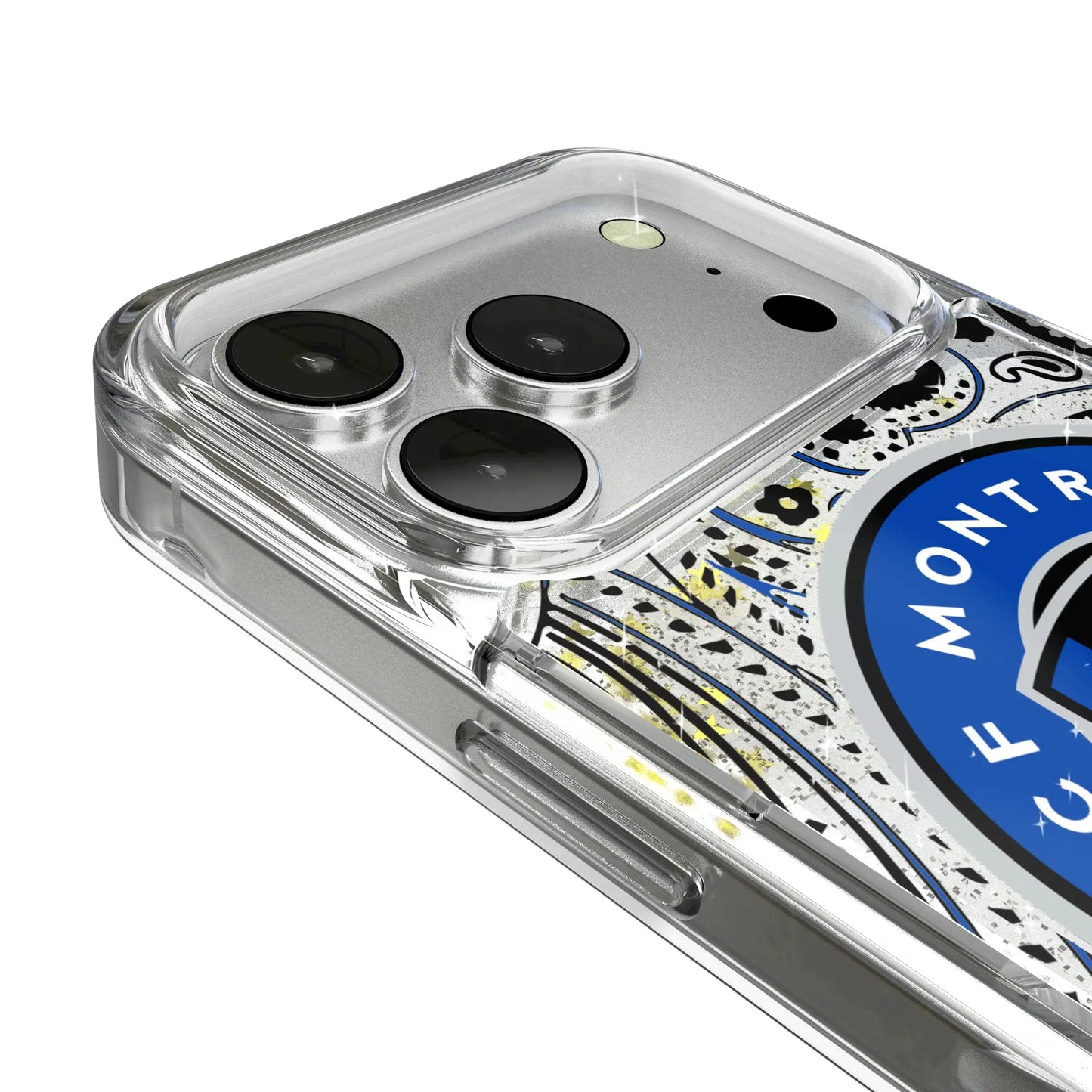 CF Montreal Paisley Glitter Phone Case for Apple iPhone