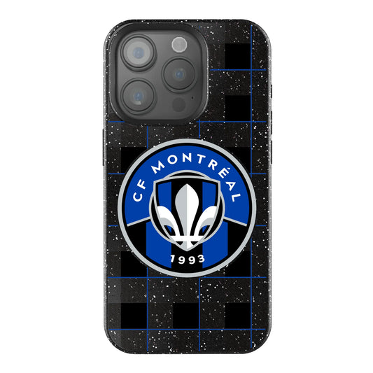 CF Montreal Plaid Black Bling Phone Case for Apple iPhone