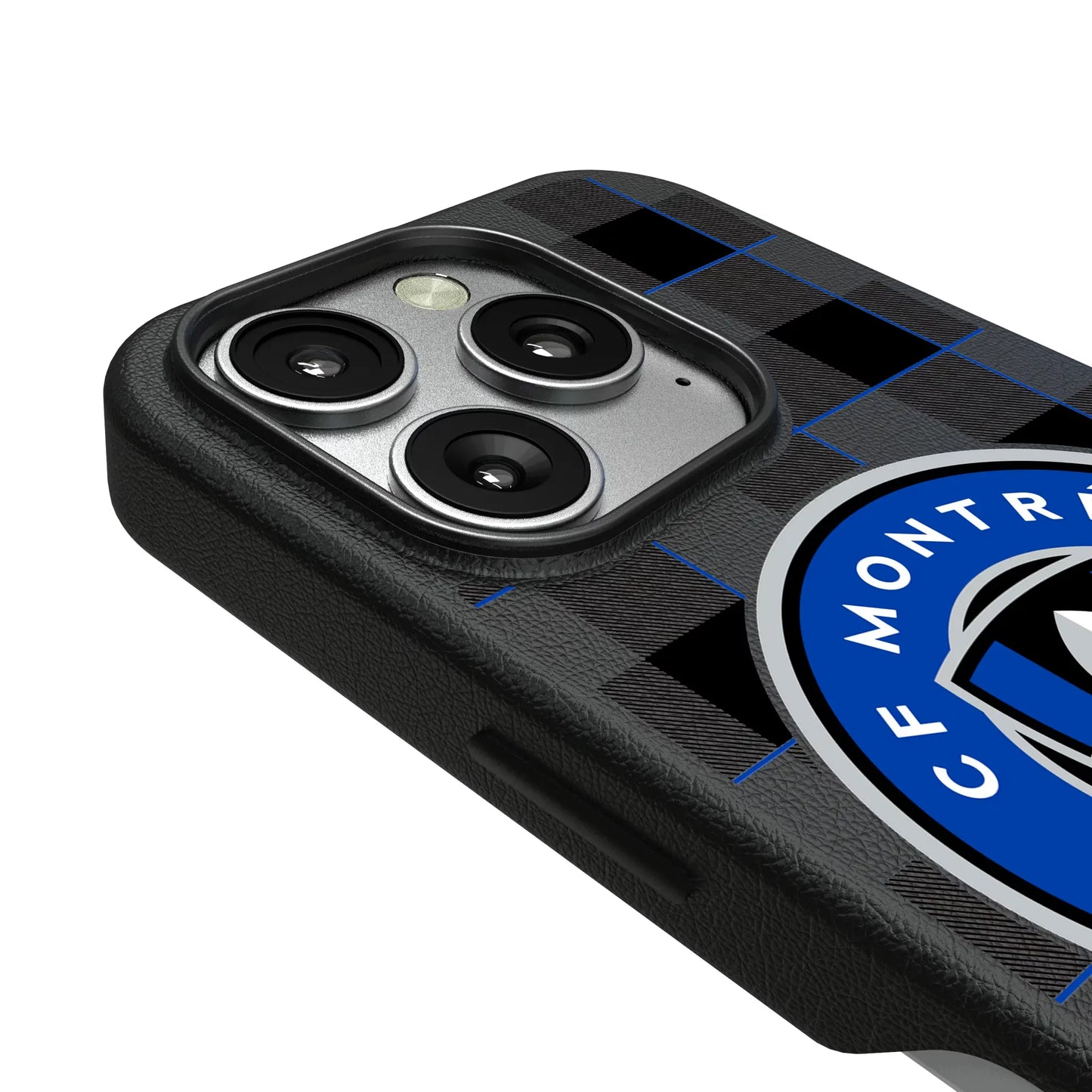 CF Montreal Plaid MagSafe Compatible Phone Case for Apple iPhone
