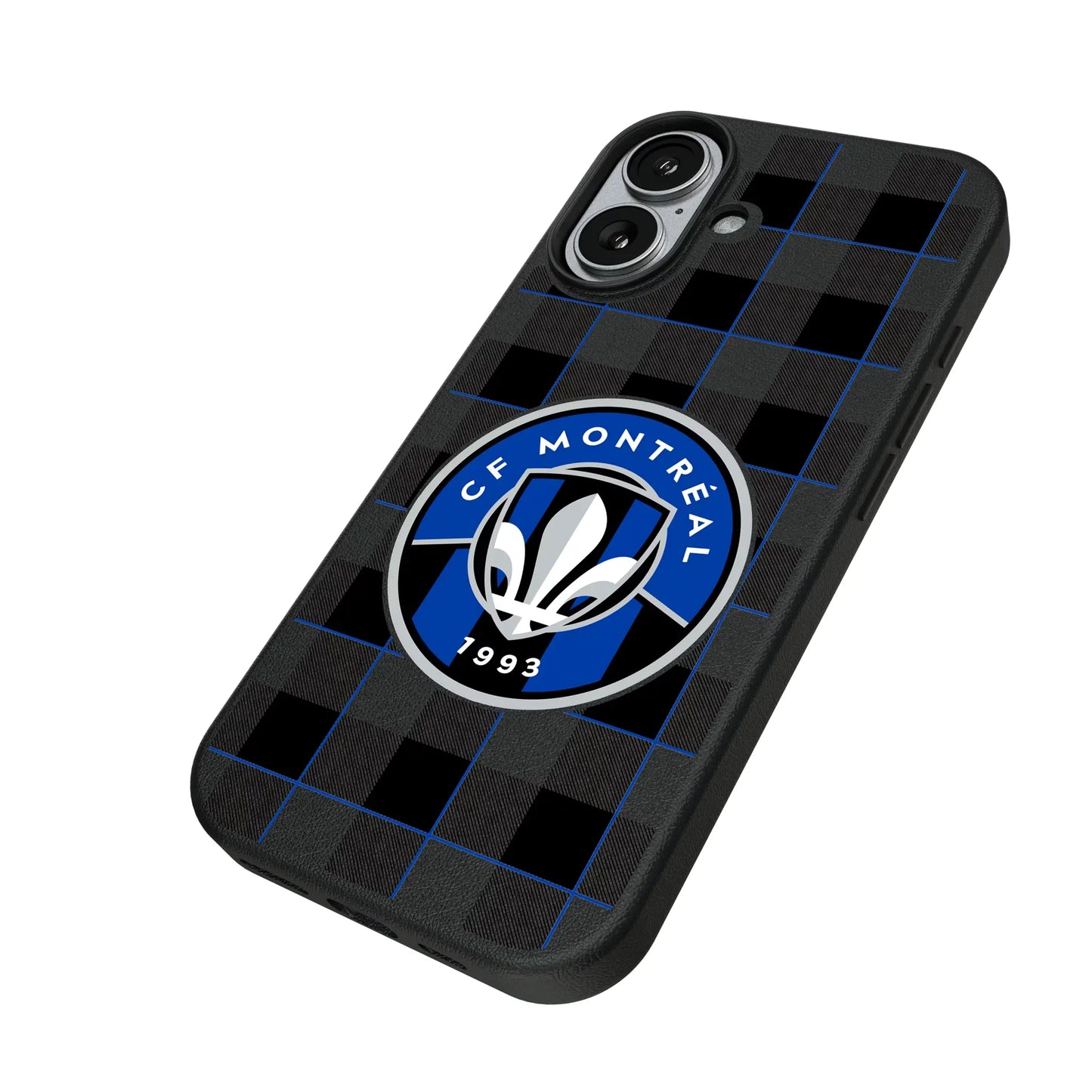 CF Montreal Plaid MagSafe Compatible Phone Case for Apple iPhone