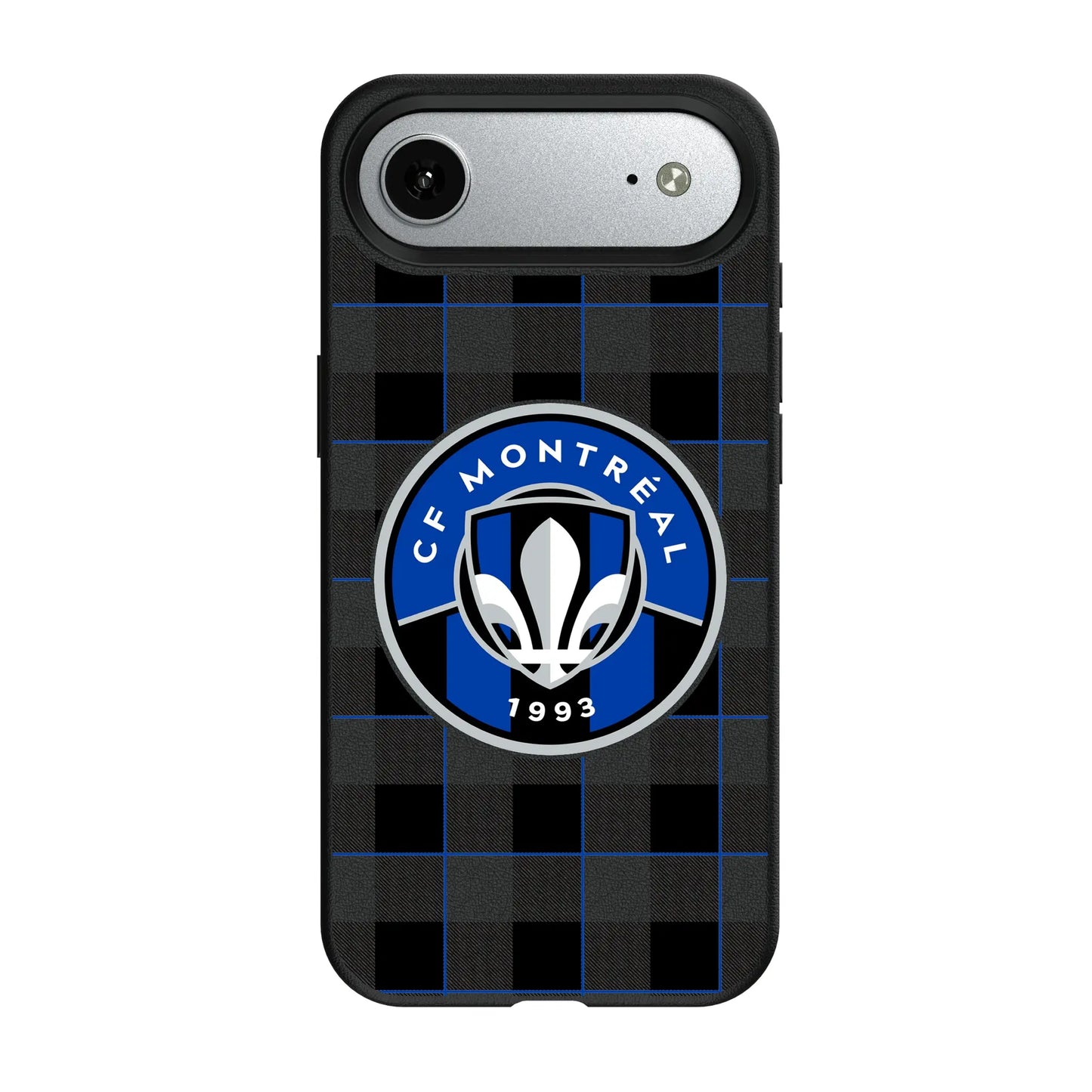 CF Montreal Plaid MagSafe Compatible Phone Case for Apple iPhone