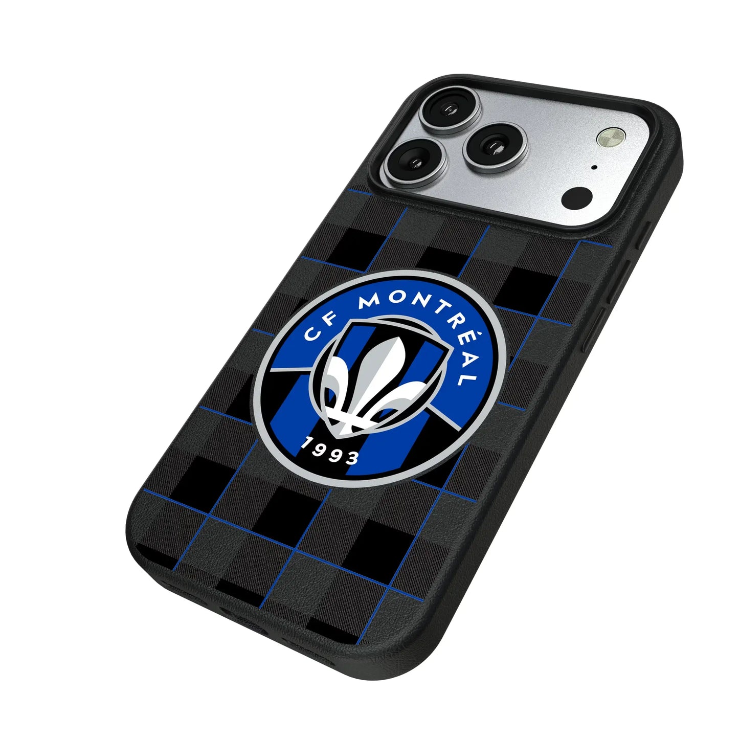 CF Montreal Plaid MagSafe Compatible Phone Case for Apple iPhone