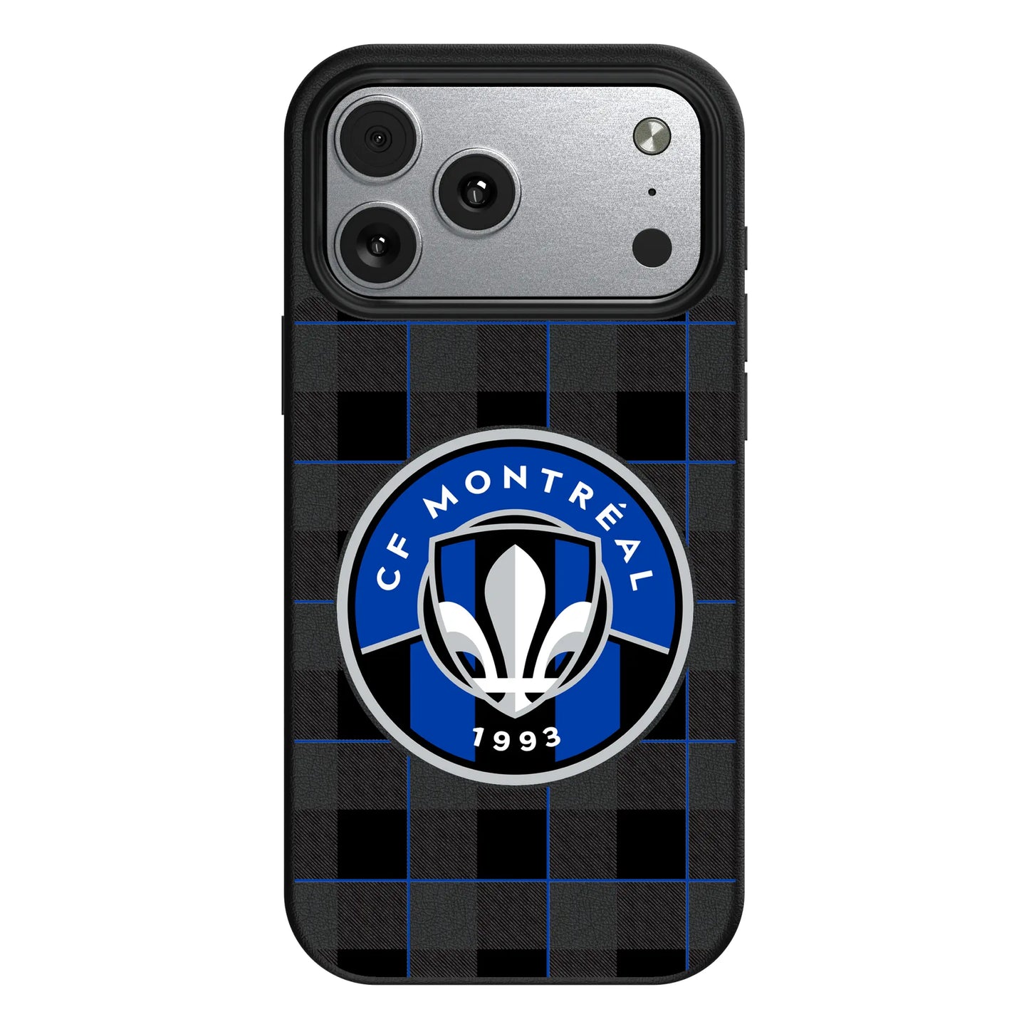 CF Montreal Plaid MagSafe Compatible Phone Case for Apple iPhone