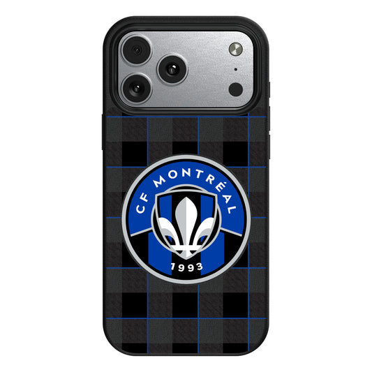 CF Montreal Plaid MagSafe Compatible Phone Case for Apple iPhone