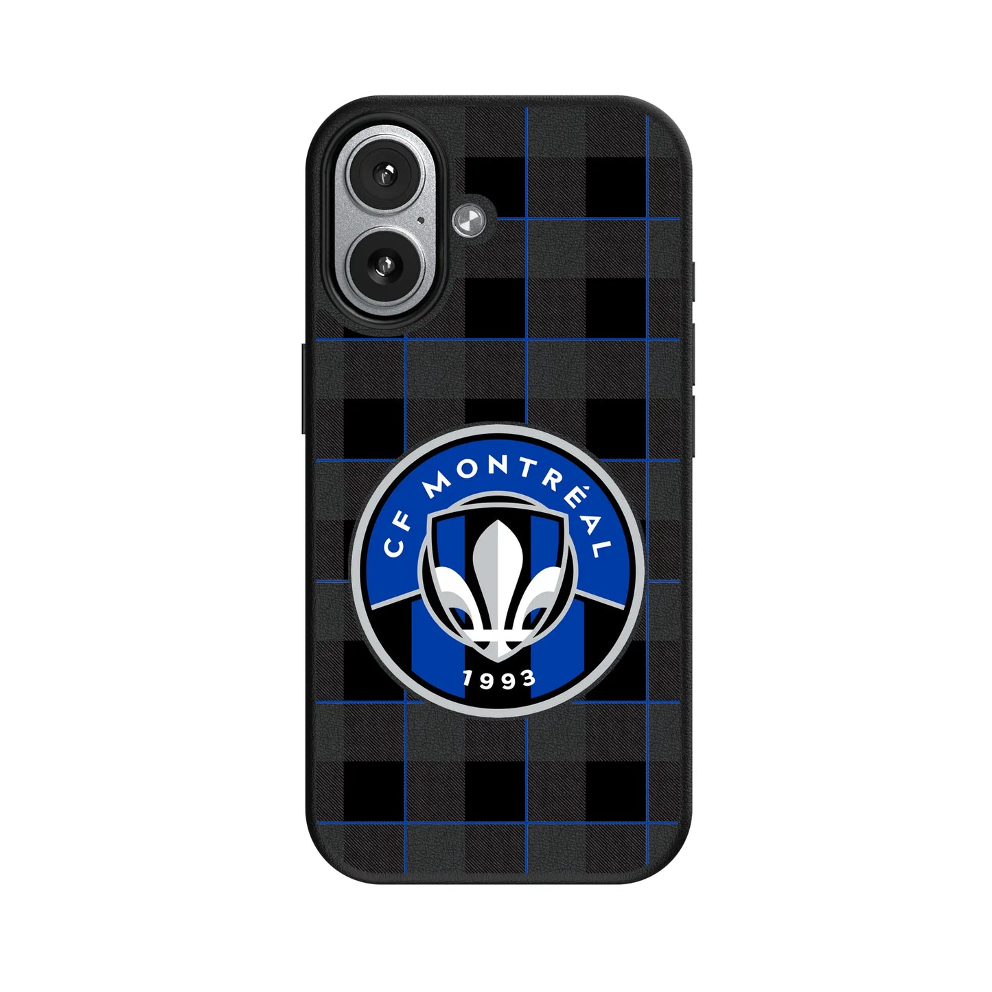 CF Montreal Plaid MagSafe Compatible Phone Case for Apple iPhone