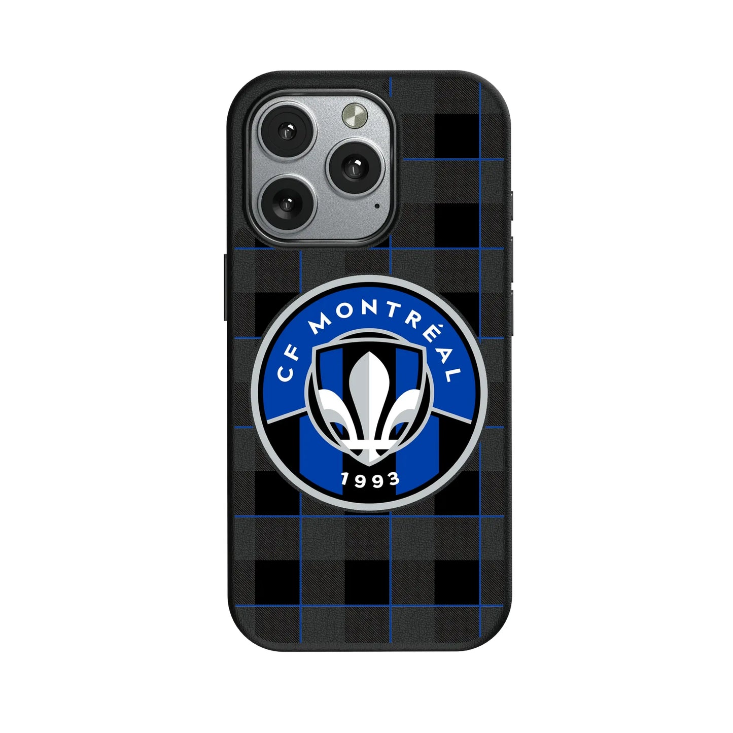 CF Montreal Plaid MagSafe Compatible Phone Case for Apple iPhone