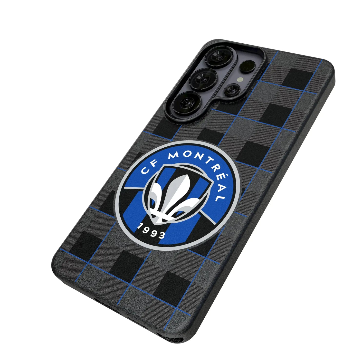 CF Montreal Plaid MagSafe Compatible Phone Case for Samsung Galaxy