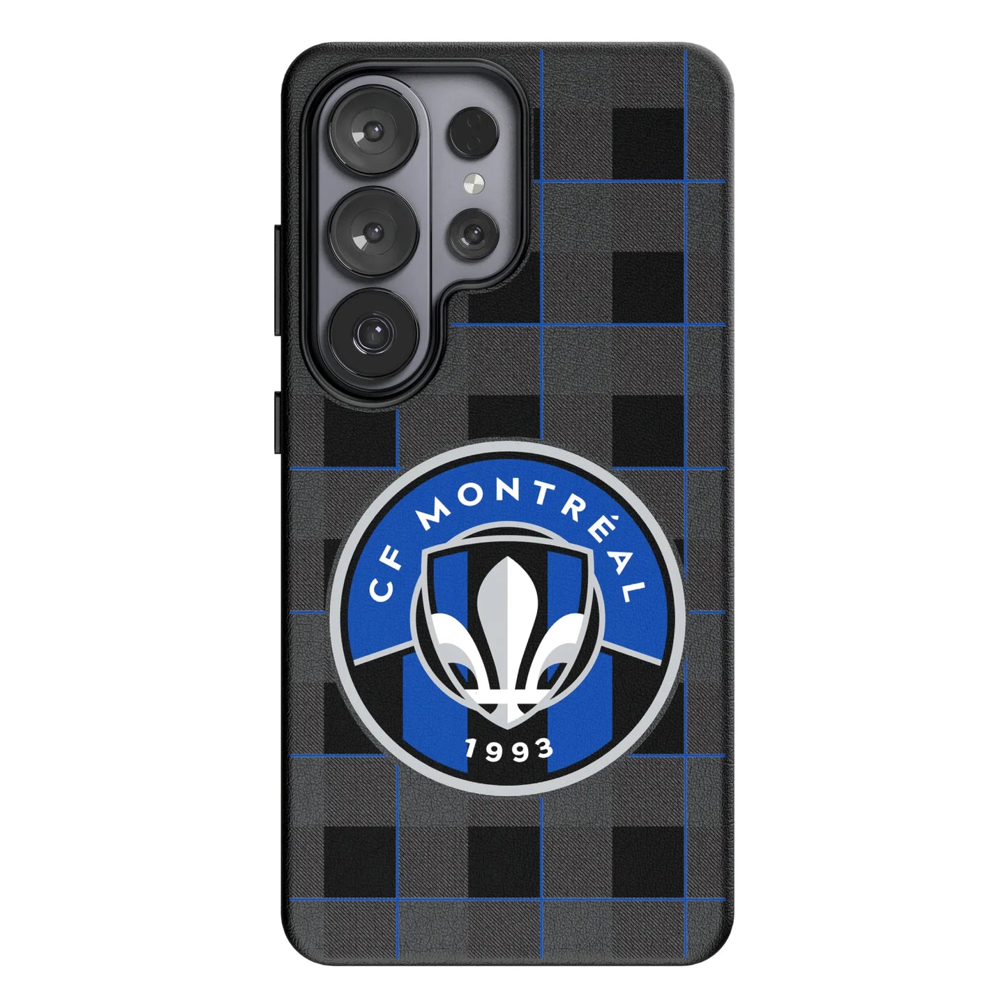 CF Montreal Plaid MagSafe Compatible Phone Case for Samsung Galaxy