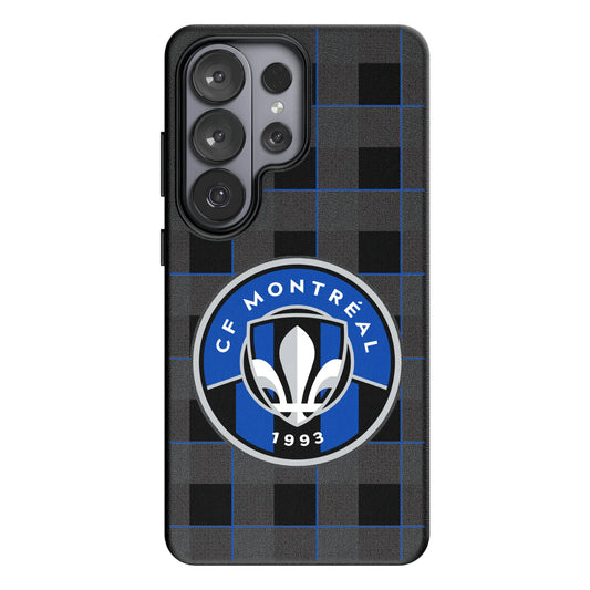 CF Montreal Plaid MagSafe Compatible Phone Case for Samsung Galaxy