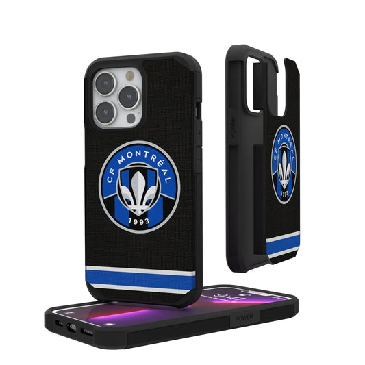 CF Montreal Stripe Rugged Phone Case for Apple iPhone