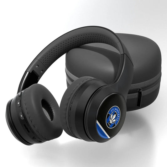 CF Montreal Stripe Wireless Over-Ear BT Headphones With Case