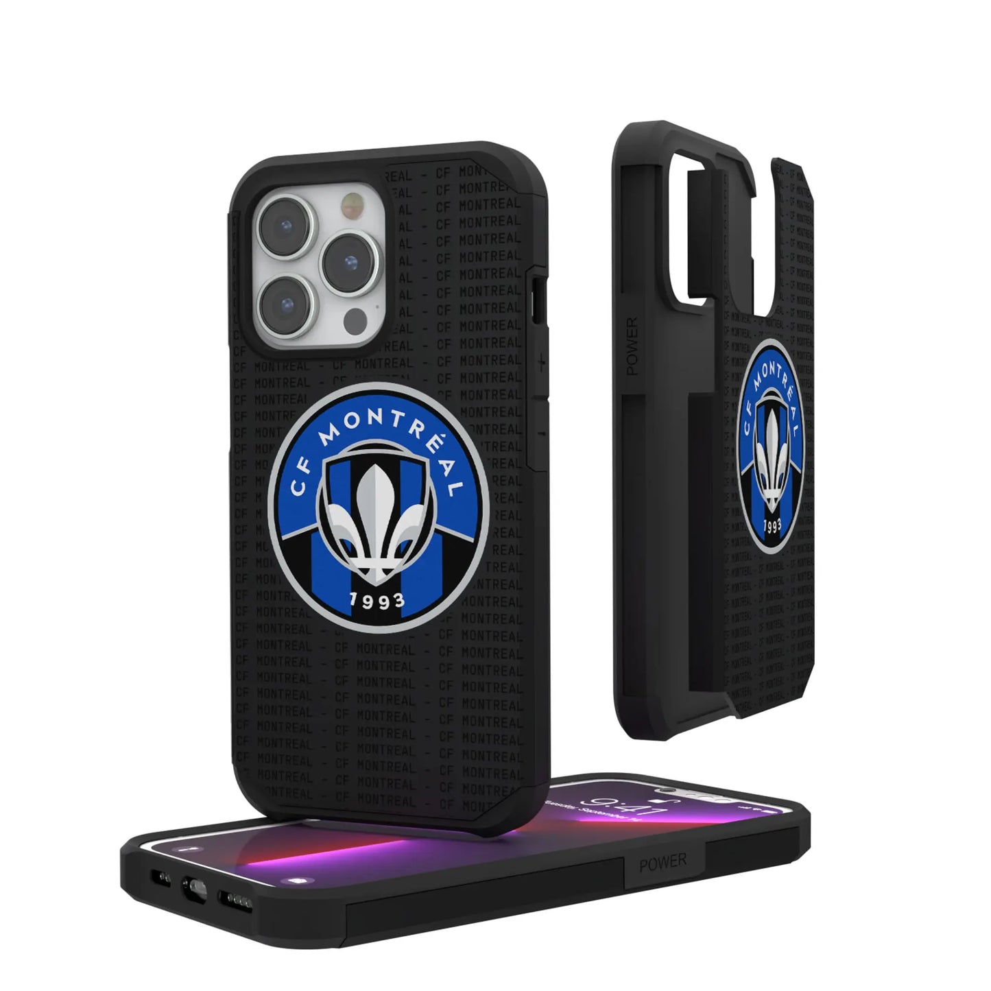 CF Montreal Text Backdrop Rugged Phone Case for Apple iPhone