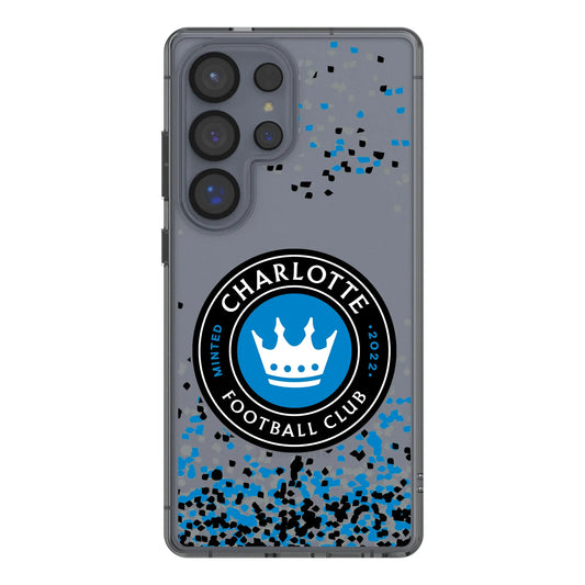 Charlotte FC Confetti Clear Phone Case for Samsung Galaxy