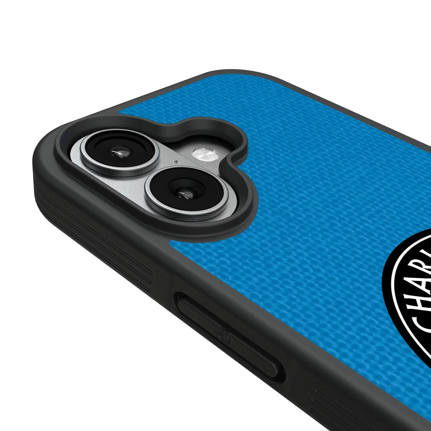 Charlotte FC Diagonal Stripe Bump Phone Case for Apple iPhone