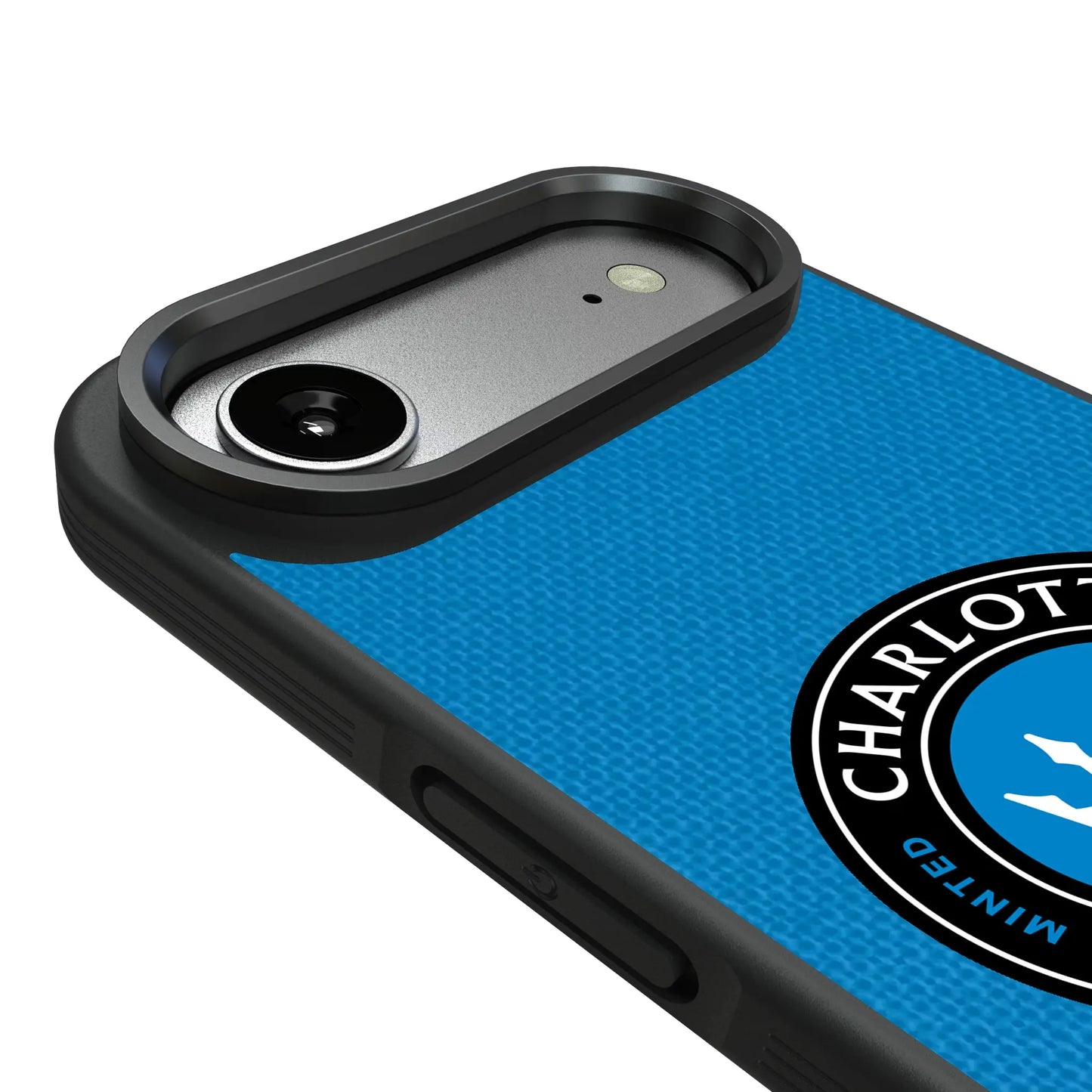Charlotte FC Diagonal Stripe Bump Phone Case for Apple iPhone