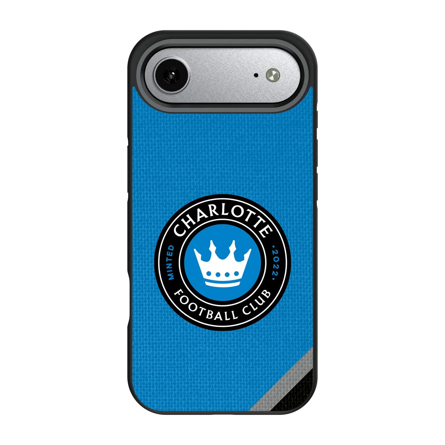 Charlotte FC Diagonal Stripe Bump Phone Case for Apple iPhone
