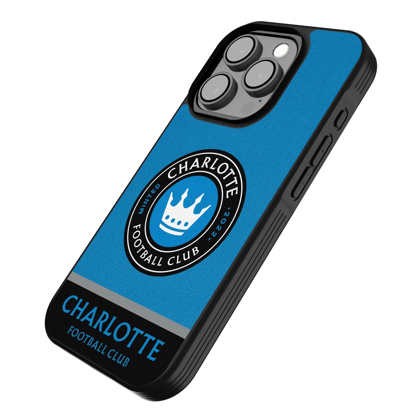 Charlotte FC Endzone Solid Bump Phone Case for Apple iPhone