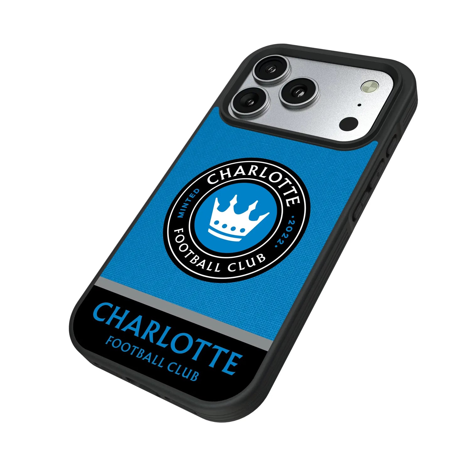 Charlotte FC Endzone Solid Bump Phone Case for Apple iPhone