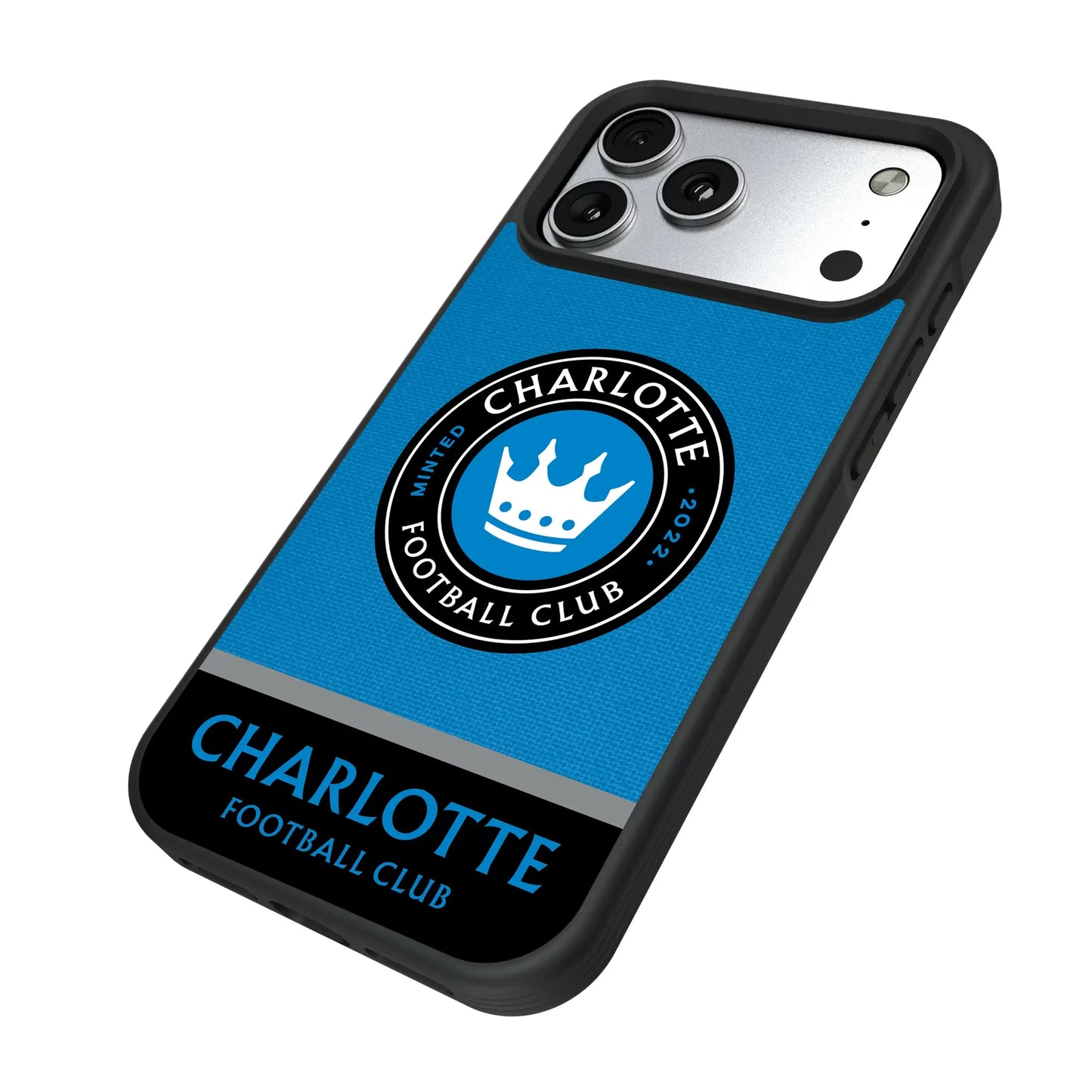 Charlotte FC Endzone Solid Bump Phone Case for Apple iPhone