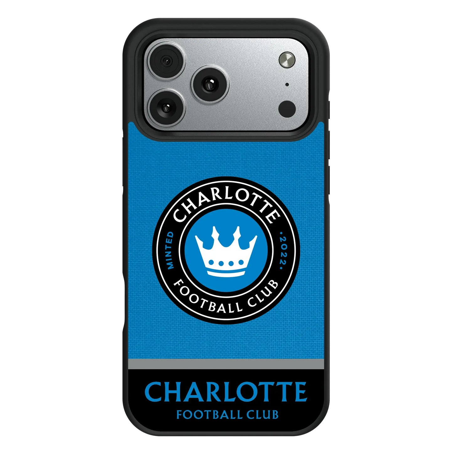 Charlotte FC Endzone Solid Bump Phone Case for Apple iPhone