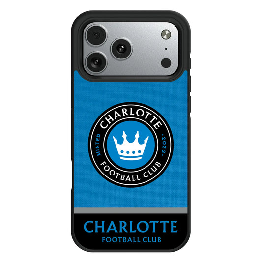 Charlotte FC Endzone Solid Bump Phone Case for Apple iPhone