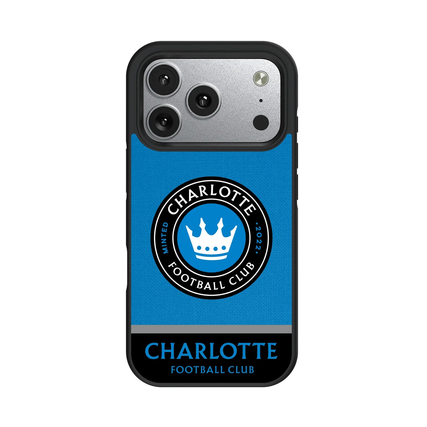 Charlotte FC Endzone Solid Bump Phone Case for Apple iPhone